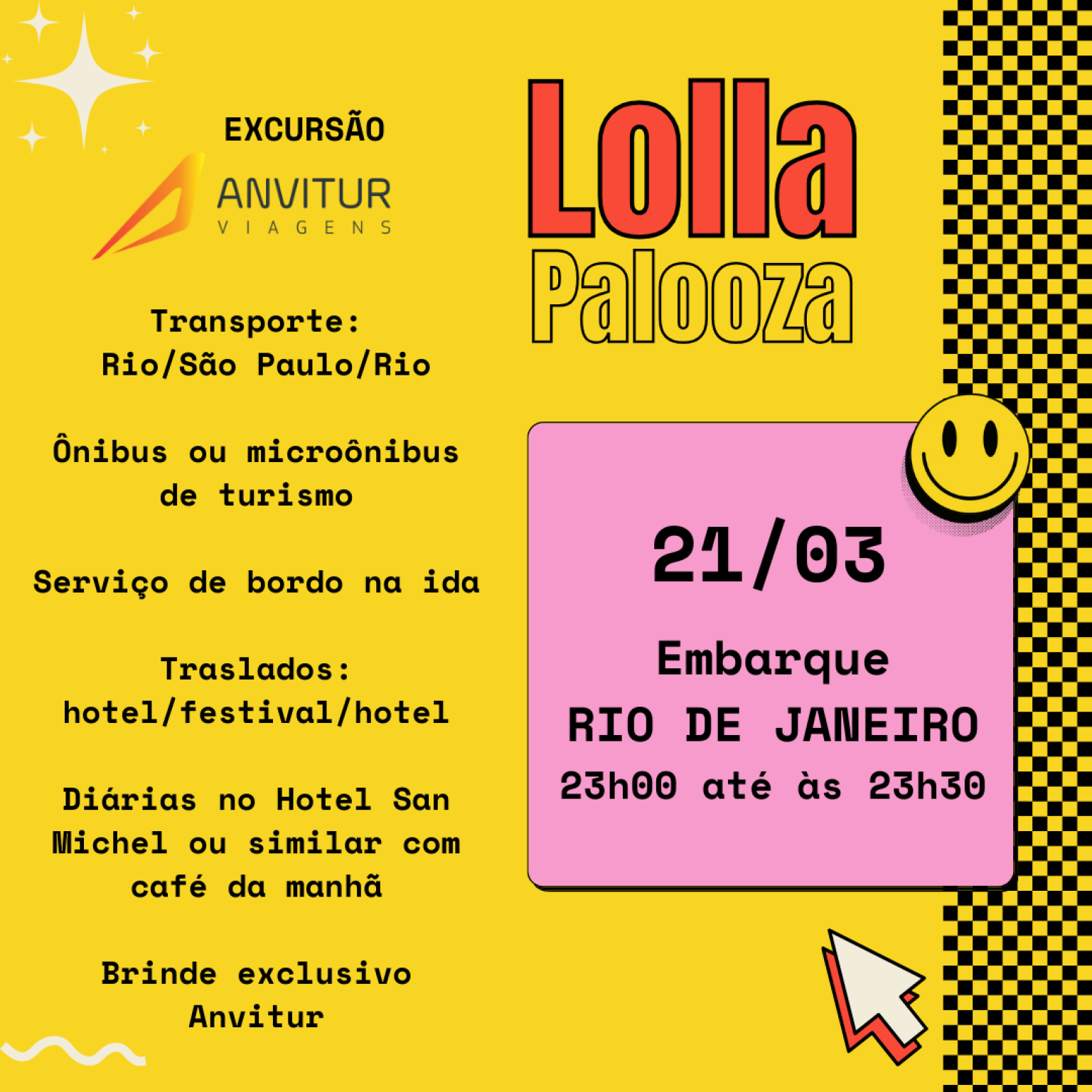A Melhor Excursão para o Lolapalooza 2024 do Rio e Niterói é com a Anvitur