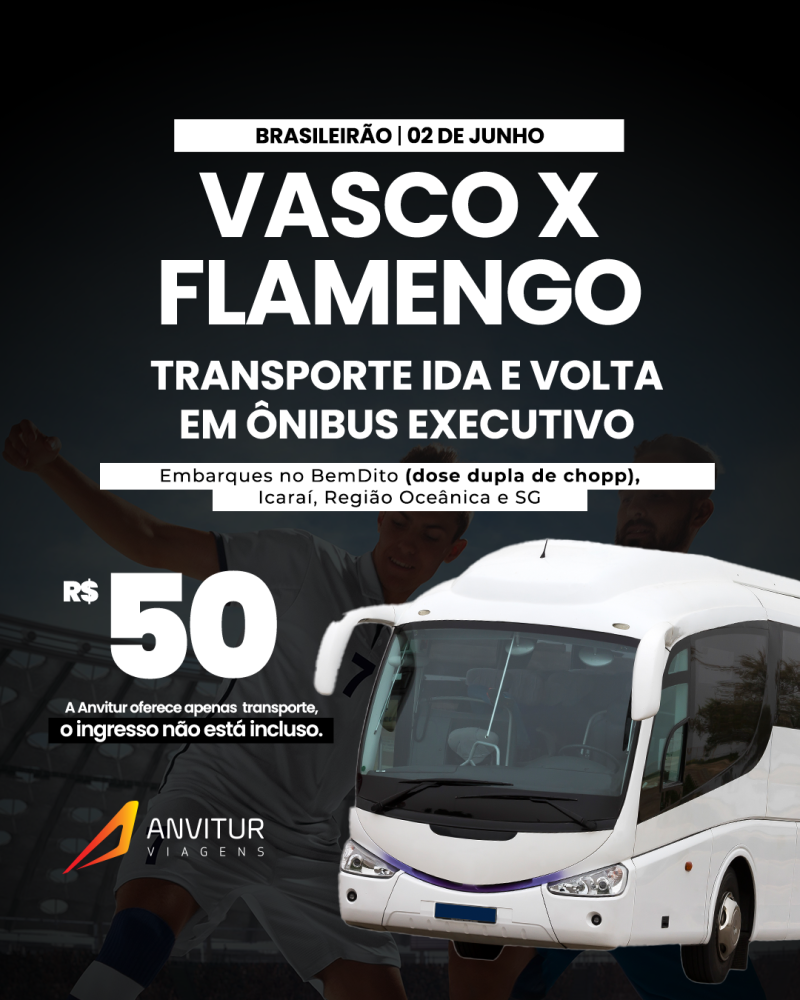 Transporte Vasco x Flamengo 02/06