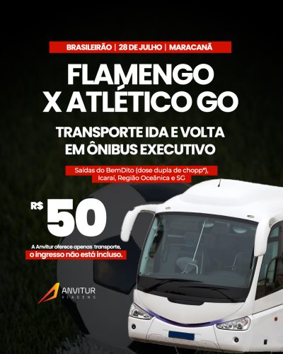 Transporte para Flamengo x Atlético-GO – 28/07