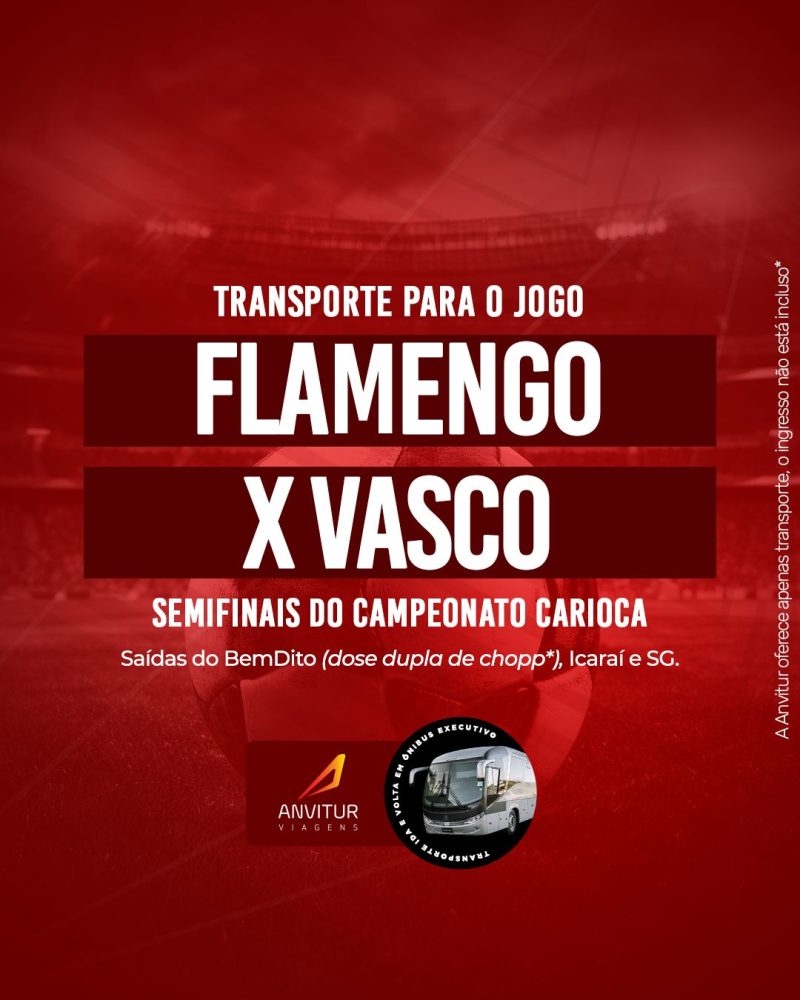 Transporte Flamengo x Vasco 08/03 - Embarque São Gonçalo (Flamenguistas)