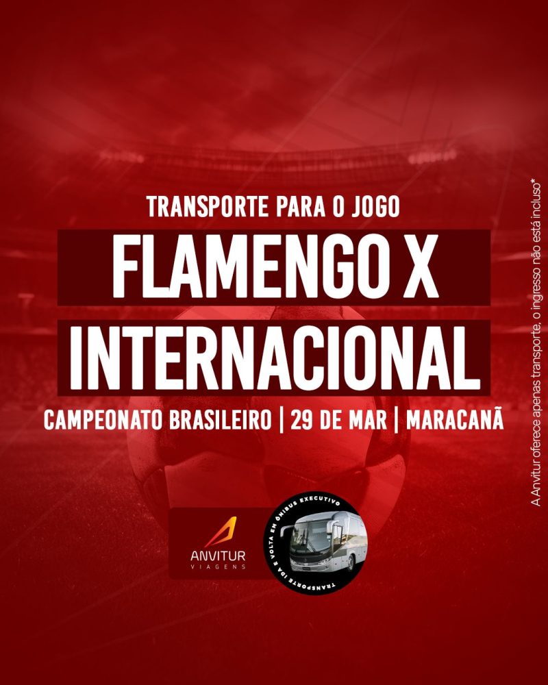 Transporte Flamengo x Internacional 29/03 - Embarque Niterói (BemDito)
