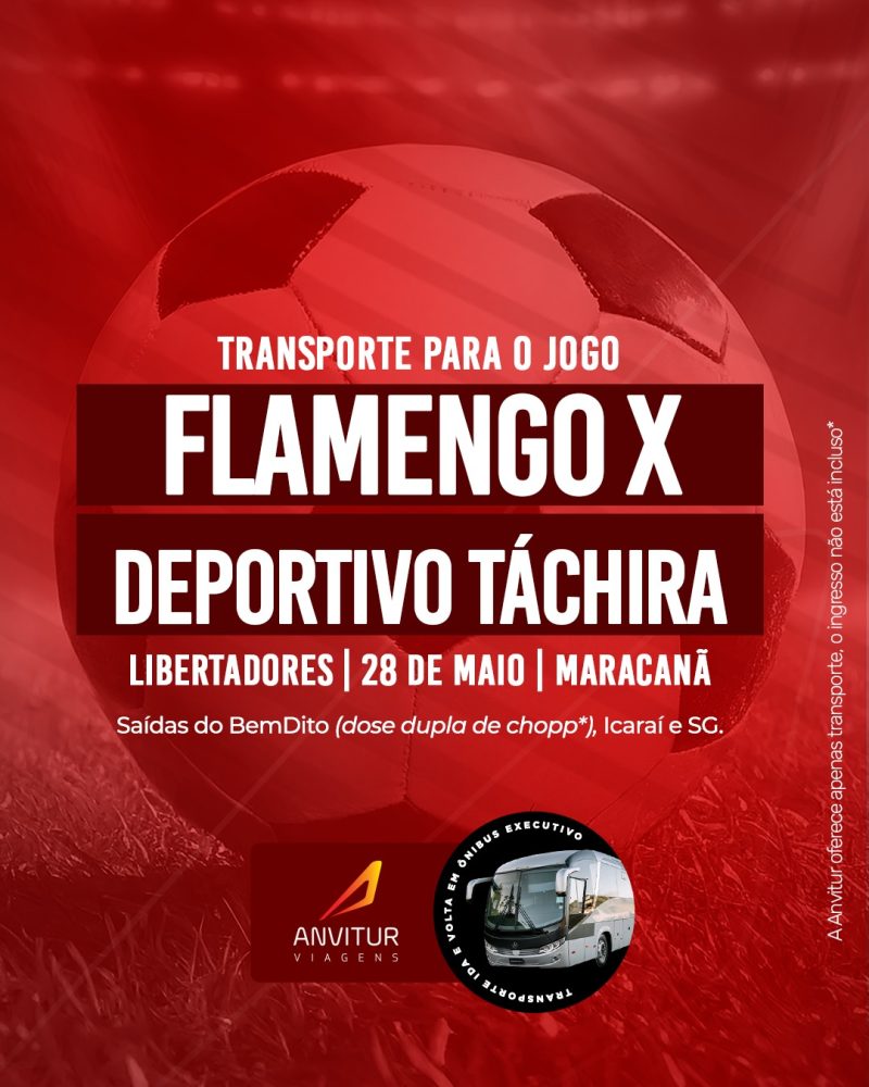 Flamengo x Deportivo Táchira 28/05 - Embarque BemDito