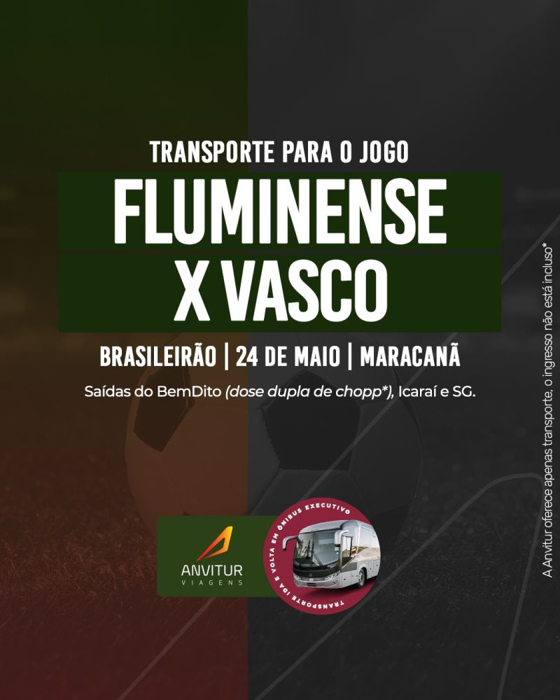 Transporte Fluminense x Vasco 24/05 - Embarque Icaraí (Tricolores)