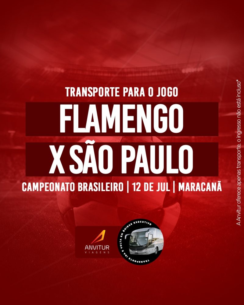 Transporte Flamengo x São Paulo 12/07 - Embarque BemDito
