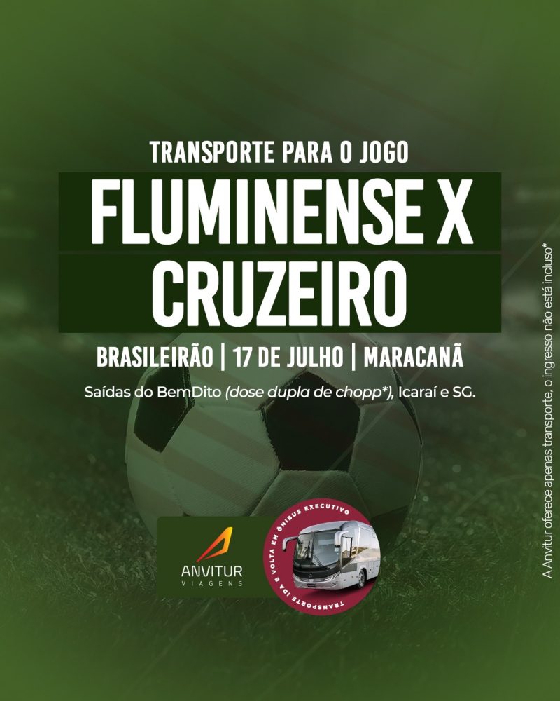 Transporte Fluminense x Cruzeiro 17/07 - Embarque BemDito