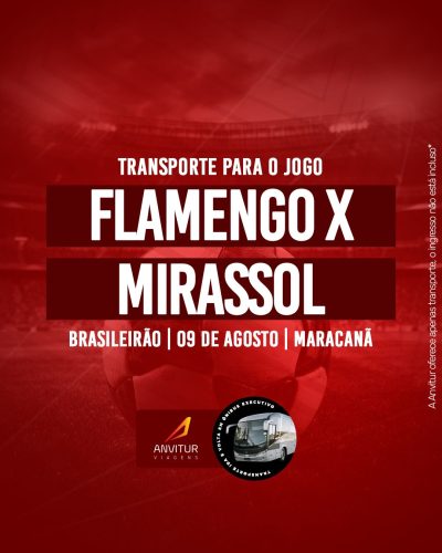 Transporte Flamengo x Mirassol 09/08