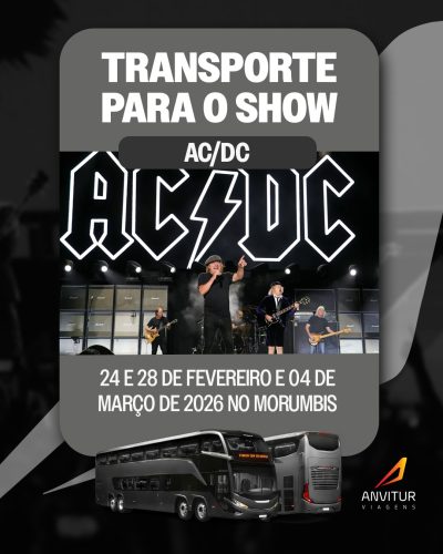 🚍 Excursão Anvitur – AC/DC no MorumBIS (04/03) | Saída do Rio de Janeiro e Regiões