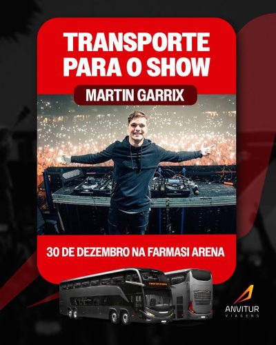 🚐 Transporte Anvitur – Martin Garrix (30/12) | Saída de Niterói