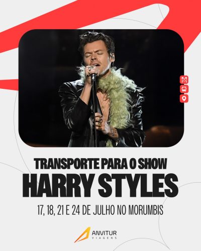 Embarque na Anvitur para o show do Harry Styles no MorumBIS! Viaje com tranquilidade no dia 24/07 e aproveite cada momento! 🌟