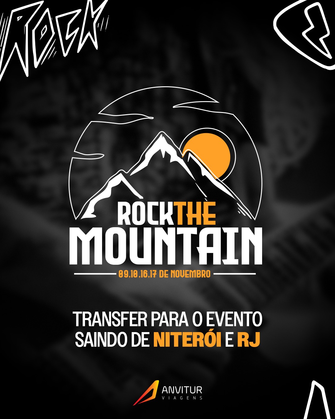 Transporte Rock the Mountain 08/11 - Embarque Niterói