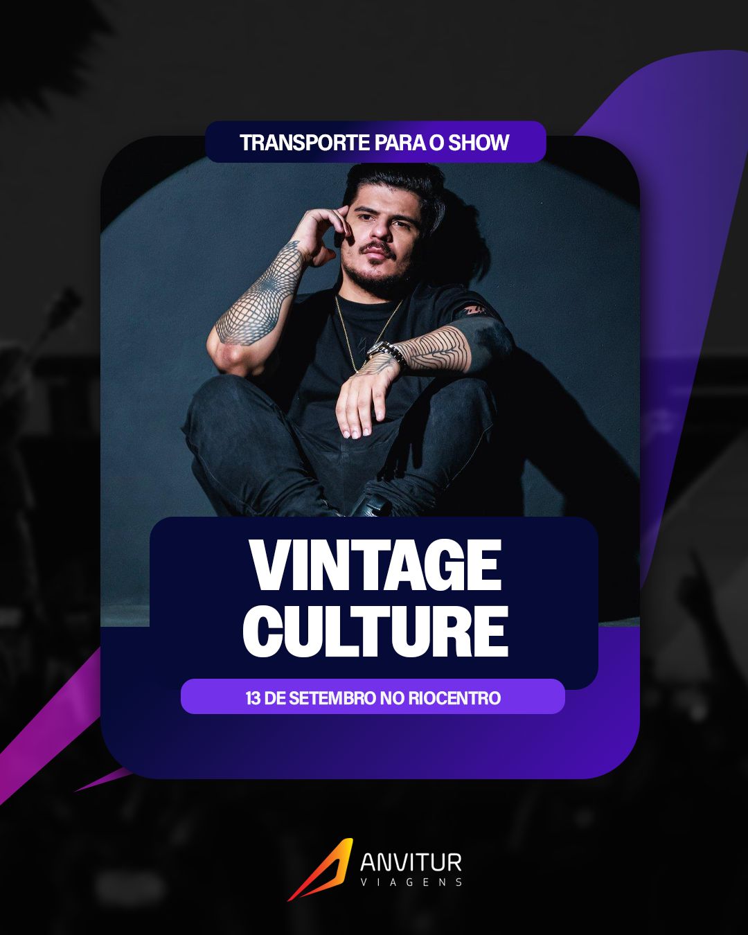 Transporte Vintage Culture 13/09 - Embarque Botafogo
