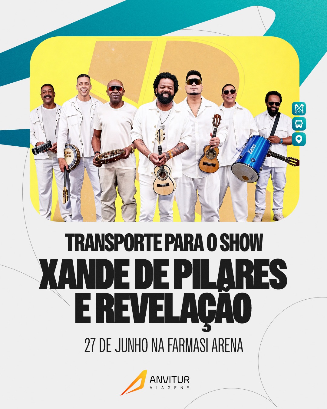🚐 TRANSPORTE ANVITUR – XANDE DE PILARES E REVELAÇÃO (27/06) | FARMASI ARENA | SAÍDA DO NOVA AMÉRICA