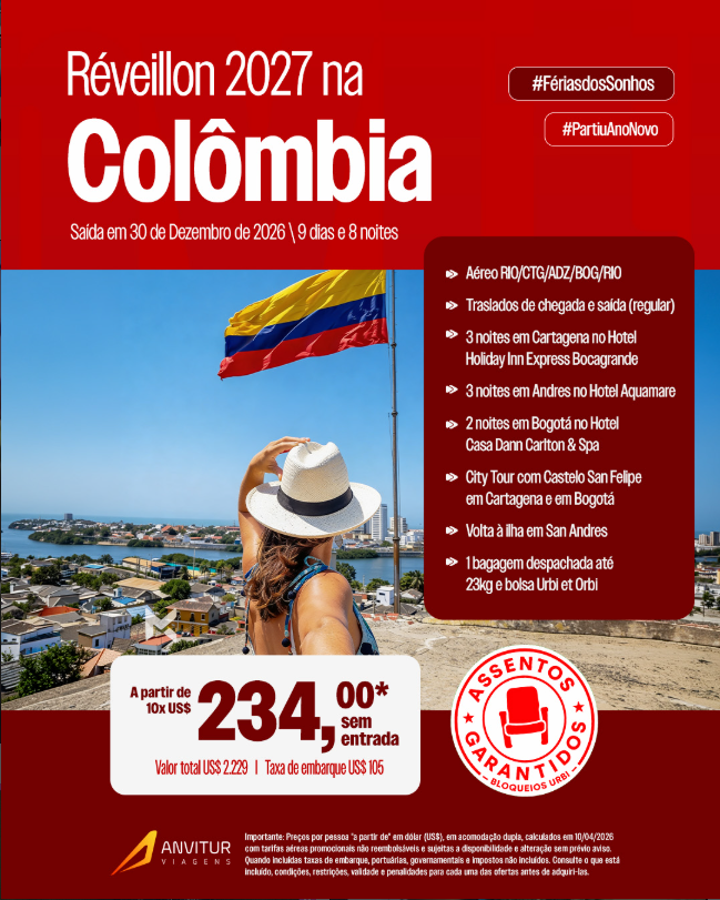 Réveillon 2027 na Colômbia