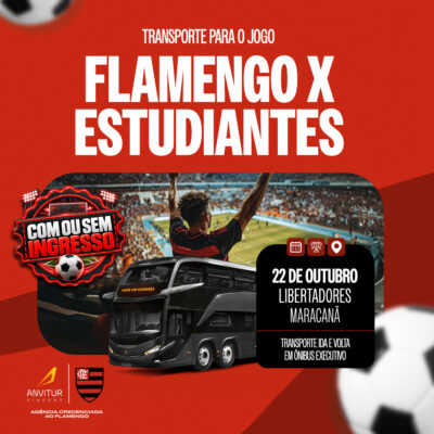 Transporte para Flamengo x Estudiantes no Maracanã em 22 de outubro